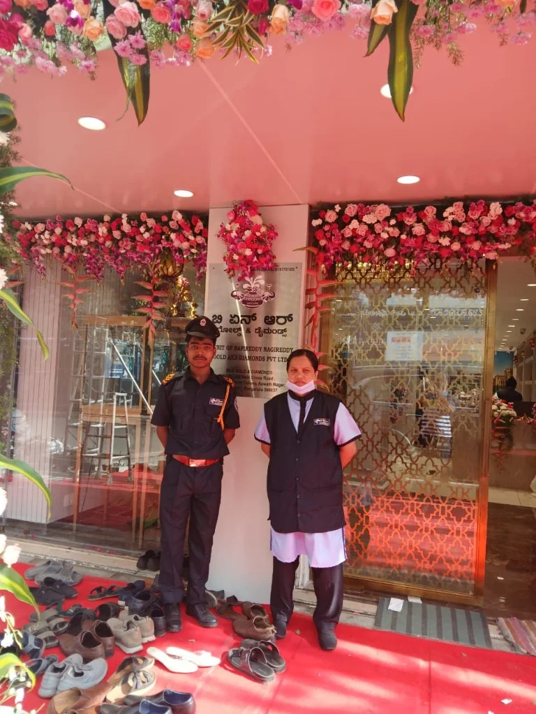 GRS security personnel providing professional security services